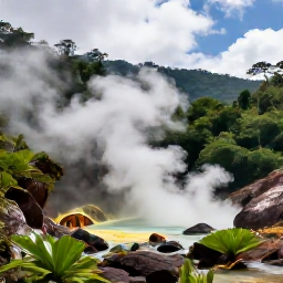 Caribbean Holidays, Saint Lucia Adventures, Visitors exploring Saint Lucia's volcanic landscape with steaming sulphur springs and tropical forest