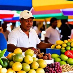 Caribbean Holidays, Saint Lucia Holidays, Colourful local market in Saint Lucia with fresh tropical fruit, spices and friendly vendors