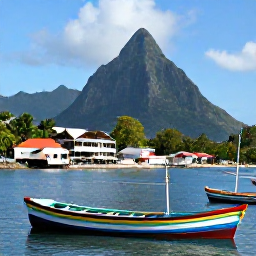 Caribbean Holidays, Saint Lucia Instagram, Colourful fishing boats and local life along the waterfront in Castries, Saint Lucia