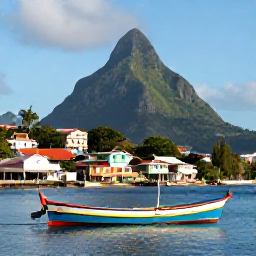Caribbean Holidays, Saint Lucia Instagram Hotspots, Colourful fishing boats and waterfront buildings in Castries, Saint Lucia, photographed in bright daylight