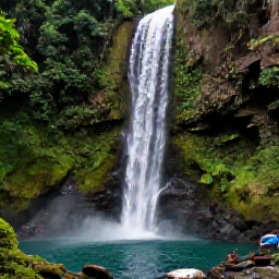 Caribbean Holidays, Saint Lucia Instagram Hotspots, Tropical photograph of a Saint Lucia waterfall surrounded by dense green rainforest and natural swimming pools