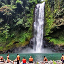 Caribbean Holidays, Saint Lucia Instagram, Tropical waterfall and natural pool in Saint Lucia, surrounded by dense green rainforest and visitors enjoying an April island day