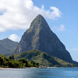 Caribbean Holidays, Saint Lucia January, A scenic view of the Pitons in Saint Lucia from a calm bay, with a boat on the water and lush tropical hills in the background