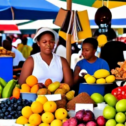 Caribbean Holidays, Saint Lucia January, Saint Lucia market in Castries with colourful fruit stalls, spices, crafts and friendly local vendors