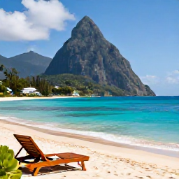 Caribbean Holidays, Saint Lucia July, A peaceful adults-only resort overlooking a turquoise Caribbean bay in Saint Lucia during July