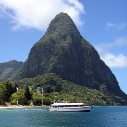 Caribbean Holidays, Saint Lucia July, Visitors exploring the Pitons and lush rainforest in Saint Lucia on a sunny July day, with a scenic boat trip along the coast