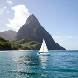 Caribbean Holidays, Saint Lucia Luxury, A couple sailing on calm turquoise water past the Pitons on a sunny Saint Lucia afternoon
