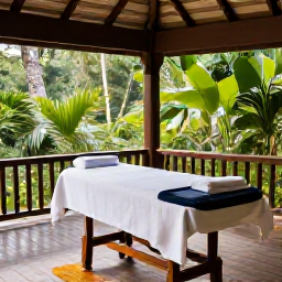 Caribbean Holidays, Saint Lucia Luxury, Luxury spa treatment in an open-air pavilion surrounded by lush rainforest in Saint Lucia