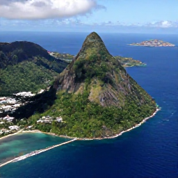 Caribbean Holidays, Saint Lucia Multi-Country Holidays, Aerial view of Saint Lucia's green coastline, blue Caribbean Sea and distant neighbouring islands