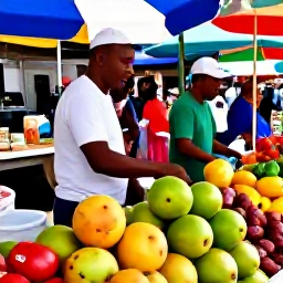 Caribbean Holidays, Saint Lucia October, A lively Saint Lucian market with tropical fruit, spices, handmade crafts and friendly local traders