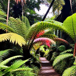 Caribbean Holidays, Saint Lucia September, Guided walk through a vibrant Saint Lucia rainforest with ferns, palms and tropical foliage