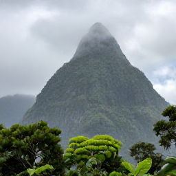Caribbean Holidays, Saint Lucia September, Lush rainforest and volcanic mountains in Saint Lucia after a tropical shower
