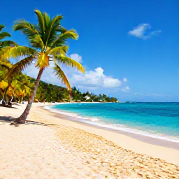 Caribbean Holidays, Saint Lucia September, Sunny Caribbean beach in Saint Lucia during September, with clear turquoise water, palm trees and soft golden sand