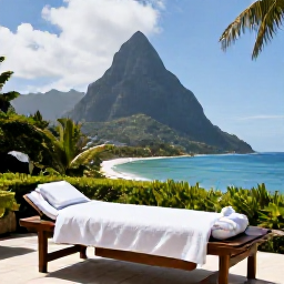 Caribbean Holidays, Saint Lucia Spa Breaks, Luxury spa treatment overlooking a lush Saint Lucia coastline in May