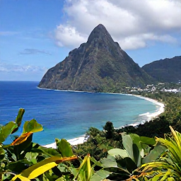 Caribbean Holidays, Saint Lucia Tours, A scenic viewpoint overlooking the Pitons, Caribbean Sea and lush coastline of Saint Lucia