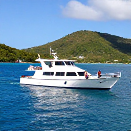 Caribbean Holidays, Saint Lucia Twin Centre, Travellers enjoying a scenic boat transfer between tropical Caribbean islands, with clear blue water and green hills in the distance