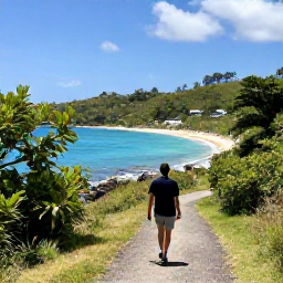 Caribbean Holidays, Saint Lucia Walking, A coastal walking path overlooking turquoise sea and a quiet sandy cove in Saint Lucia