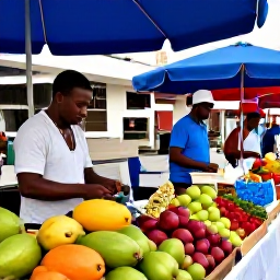 Caribbean Holidays, Saint Martin Culture, Morning market in Marigot with colourful fruit, spices, handmade crafts and friendly local traders