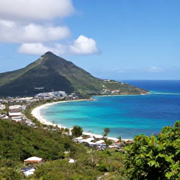 Caribbean Holidays, Saint Martin Instagram, A panoramic view from Pic Paradis overlooking turquoise bays, green hills and the coastline of Saint Martin