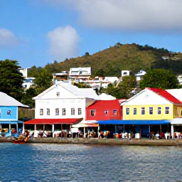 Caribbean Holidays, Saint Vincent Cruises, Colourful Kingstown waterfront with local markets, historic buildings and visitors exploring Saint Vincent