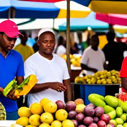 Caribbean Holidays, Saint Vincent Culture, Local market in Kingstown filled with tropical fruit, vegetables, spices and friendly traders