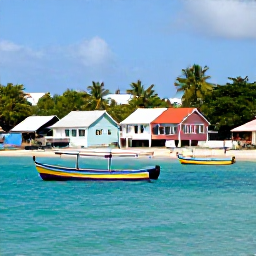 Caribbean Holidays, Saint Vincent Culture, Relaxed coastal village on Bequia with colourful boats, local homes and turquoise Caribbean water