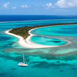 Caribbean Holidays, Saint Vincent Instagram, Aerial view of Tobago Cays marine park, with sandy islets, turquoise lagoons, sailing boats and a sea turtle visible in clear water