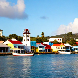 Caribbean Holidays, Saint Vincent Instagram, Colourful waterfront in Kingstown, Saint Vincent, with fishing boats, historic buildings and warm April sunshine
