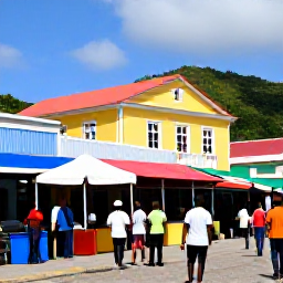 Caribbean Holidays, Saint Vincent Tours, A guided cultural tour through Kingstown with colourful buildings, a historic market and friendly local people