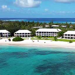 Caribbean Holidays, September Adults Only, Aerial view of a tranquil adults-only resort beside a bright turquoise Caribbean beach in the Dominican Republic in September