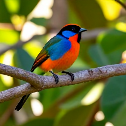 Caribbean Holidays, September Birdwatching, Colourful Barbados garden birds among tropical foliage in warm September sunshine