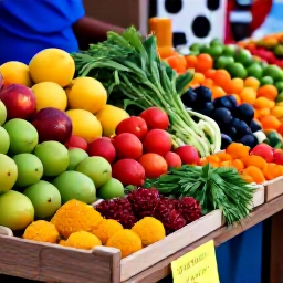 Caribbean Holidays, September Cooking Holidays, A colourful Caribbean market in September, with fresh tropical fruit, herbs, spices and local ingredients arranged on wooden stalls