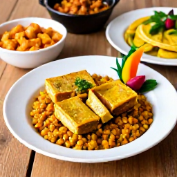 Caribbean Holidays, September Cooking, Traditional Trinidadian dishes served on a rustic table, including doubles, roti, pelau and colourful tropical garnishes