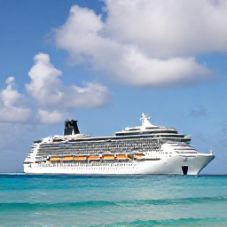 Caribbean Holidays, September Cruises, A modern cruise ship sailing past the south coast of Barbados beneath a bright September sky