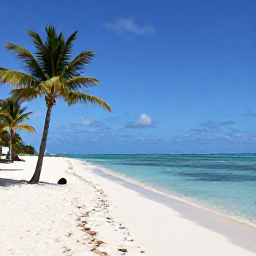 Caribbean Holidays, September Cruises, White sandy beach and palm trees beside calm blue water on Grand Cayman island