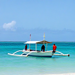 Caribbean Holidays, September Culture, A traditional Turks and Caicos fishing boat near the shoreline, with turquoise water, local fishermen and a clear September sky