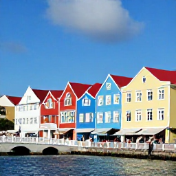 Caribbean Holidays, September Cura&ccedil;ao, Colourful Willemstad waterfront in Cura&ccedil;ao with pastel colonial buildings, a charming bridge and visitors exploring the streets