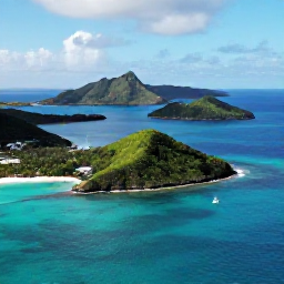 Caribbean Holidays, September Escapes, Aerial view of the British Virgin Islands in September, with bright turquoise water, green volcanic islands and a sailing yacht near the shore