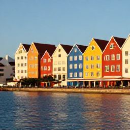 Caribbean Holidays, September Escapes, Colourful Willemstad waterfront in Cura&ccedil;ao with two visitors exploring the historic streets during warm September sunshine