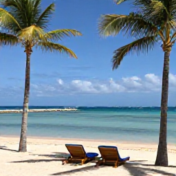 Caribbean Holidays, September Holidays, A bright Caribbean beach in the Dominican Republic during September, with palm trees, calm turquoise water and a relaxed all-inclusive resort atmosphere
