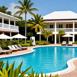 Caribbean Holidays, September Holidays, A stylish all-inclusive Caribbean resort in Saint Vincent with a swimming pool, sun loungers and tropical gardens