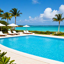 Caribbean Holidays, September Holidays, A stylish all-inclusive resort in Saint Kitts with an inviting swimming pool, sun loungers, tropical gardens and views towards the sea