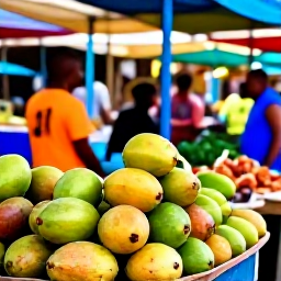 Caribbean Holidays, September Holidays, Kingstown market in September with fresh tropical fruit, local produce, colourful stalls and friendly vendors