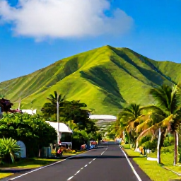 Caribbean Holidays, September Holidays, Scenic coastal road and green hills on Nevis, with a small village, palm trees and visitors experiencing the island&rsquo;s peaceful atmosphere