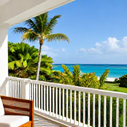 Caribbean Holidays, September Honeymoons, Elegant Barbados honeymoon suite with balcony overlooking a tropical garden and the Caribbean Sea