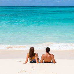 Caribbean Holidays, September Honeymoons, Newlyweds relaxing on a quiet pink-sand beach in Bermuda during September, with turquoise water and gentle sunlight