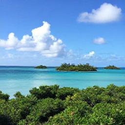 Caribbean Holidays, September Instagram Spots, A scenic view across turquoise sea, green mangroves and small islands in the Turks and Caicos during a sunny September day