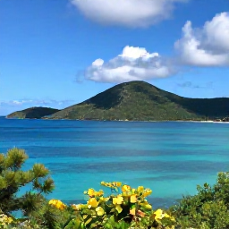 Caribbean Holidays, September Nature Holidays, Calm turquoise waters and lush green islands of the British Virgin Islands in September, viewed from a quiet coastal viewpoint