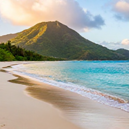 Caribbean Holidays, September Nature Holidays, Quiet tropical beach in the United States Virgin Islands during September, with turquoise water, green hills and soft morning light