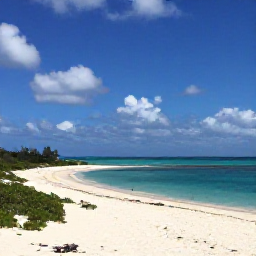 Caribbean Holidays, September Nature Holidays, Quiet white-sand beach beside clear blue water with seabirds and low vegetation on Anegada in the British Virgin Islands